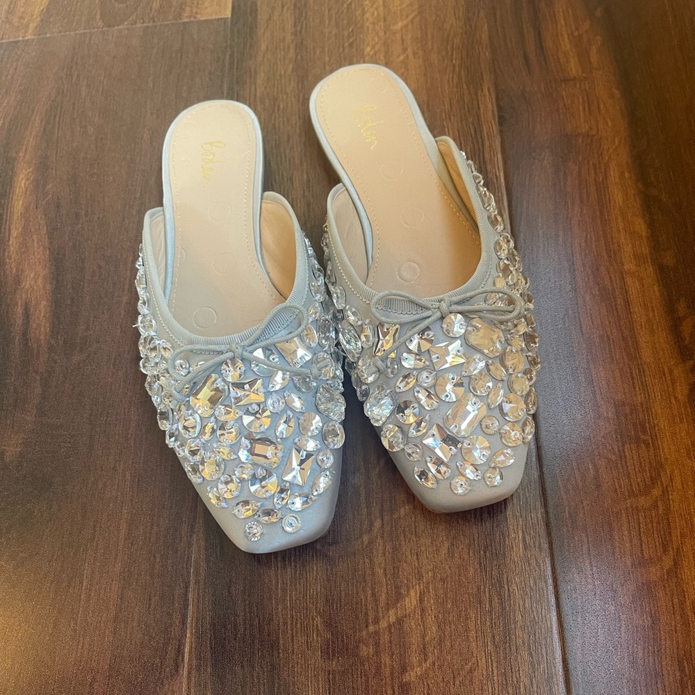 Boden Jewel Encrusted Flat Mule